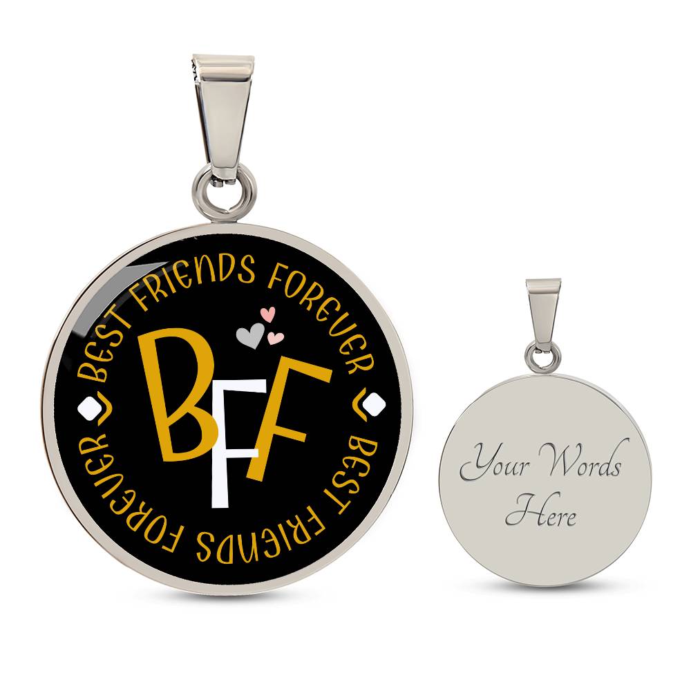 BFF - Best Friends Forever || Pendant Necklace || PERSONALIZABLE